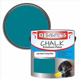 Denny's Chalk Paint For Walls Colour- Lake Denim Tranquil Blue - Matte Wipe-Clean Coverage