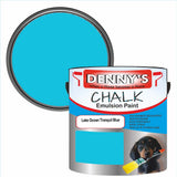 Denny's Chalk Paint For Walls Colour- Lake Ocean Tranquil Blue - Matte Wipe-Clean Coverage