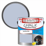 Denny's Chalk Paint For Walls Colour- Lake Storm Blue - Matte Wipe-Clean Coverage