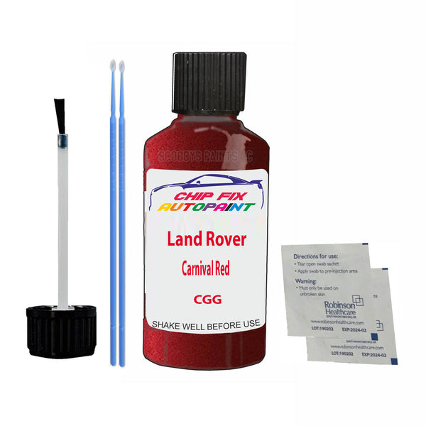 Land Rover Carnival Red Touch Up Paint Code CGG Scratch Repair Kit
