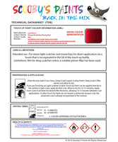 Instructions for use Land Rover Firenze Red/Italian Racing Red Car Paint