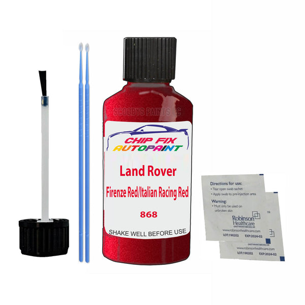 Land Rover Firenze Red/Italian Racing Red Touch Up Paint Code 868 Scratch Repair Kit