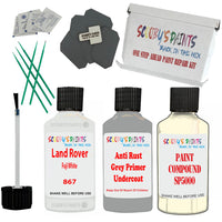 Land Rover Fuji White Car Detailing Paint and polish finishing kit