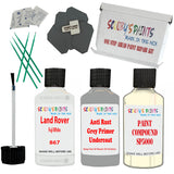 Land Rover Fuji White Car Detailing Paint and polish finishing kit