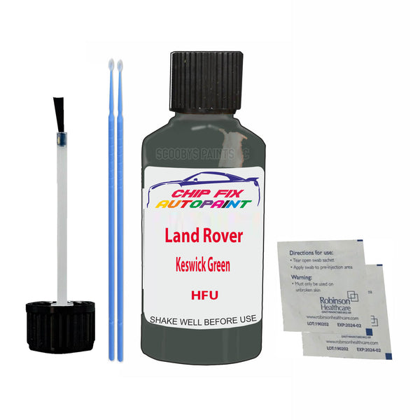 Land Rover Keswick Green Touch Up Paint Code HFU Scratch Repair Kit