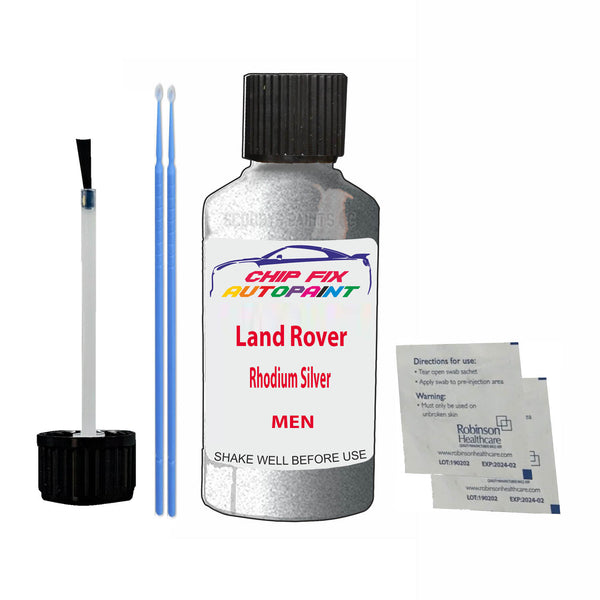 Land Rover Rhodium Silver Touch Up Paint Code MEN Scratch Repair Kit