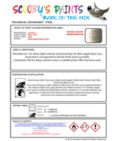 Instructions for use Land Rover White Gold 2 Car Paint