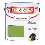 Denny's Tile Paint For Kitchen Tile Colour- Lawn Cargo Green - Wipe-Clean Grease-Resistant Refresh