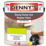 Denny's Waterpoof Paint For Stamp Out Damp Colour- Lawn Drab Green - Damp-Block Mould-Safe Breathable