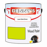Denny's Wood Paint For Decking Colour- Lawn Drab Green - Anti-Slip Weatherproof Durable