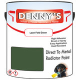 Denny's High Temp Paint For Stoves Colour- Lawn Field Green - Heatproof Soot-Resistant Durable