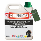 Denny's Stain Paint For Fences Colour- Lawn Field Green - Weatherproof Uv-Safe Protect