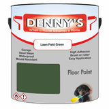 Denny's Floor Paint For Sheds Colour- Lawn Field Green - Durable Anti-Slip Weatherproof