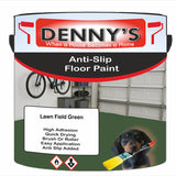 Denny's Floor Paint For Grip Coating Colour- Lawn Field Green - Anti-Slip Hardwearing Safe