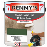 Denny's Waterpoof Paint For Stamp Out Damp Colour- Lawn Field Green - Damp-Block Mould-Safe Breathable