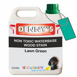 Denny's Stain Paint For Fences Colour- Lawn Green - Weatherproof Uv-Safe Protect