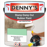 Denny's Waterpoof Paint For Stamp Out Damp Colour- Lawn Industrial Green - Damp-Block Mould-Safe Breathable