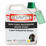 Denny's Stain Paint For Decking Colour- Lawn Industrial Green - Anti-Slip Weatherproof Nourish