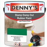 Denny's Waterpoof Paint For Stamp Out Damp Colour- Lawn Pressure Green - Damp-Block Mould-Safe Breathable