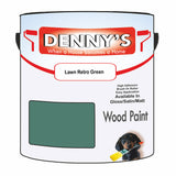 Denny's Wood Paint For Decking Colour- Lawn Retro Green - Anti-Slip Weatherproof Durable