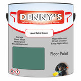 Denny's Floor Paint For Sheds Colour- Lawn Retro Green - Durable Anti-Slip Weatherproof