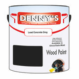 Denny's Wood Paint For Decking Colour- Lead Concrete Grey - Anti-Slip Weatherproof Durable