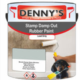 Denny's Waterpoof Paint For Stamp Out Damp Colour- Lead Grey - Damp-Block Mould-Safe Breathable