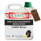 Denny's Stain Paint For Fences Colour- Leather Brown - Weatherproof Uv-Safe Protect