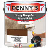 Denny's Waterpoof Paint For Stamp Out Damp Colour- Leather Brown - Damp-Block Mould-Safe Breathable