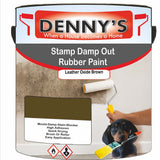Denny's Waterpoof Paint For Stamp Out Damp Colour- Leather Oxide Brown - Damp-Block Mould-Safe Breathable