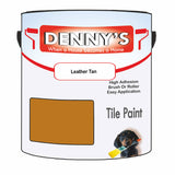 Denny's Tile Paint For Kitchen Tile Colour- Leather Tan - Wipe-Clean Grease-Resistant Refresh