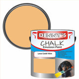 Denny's Chalk Paint For Furniture Colour- Lemon Candle Yellow - Matte Scuffproof Refresh