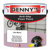 Denny's Floor Paint For Grip Coating Colour- Lilac Mauve - Anti-Slip Hardwearing Safe