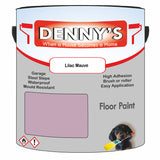 Denny's Floor Paint For Sheds Colour- Lilac Mauve - Durable Anti-Slip Weatherproof