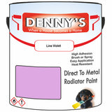 Denny's High Temp Paint For Grilles Colour- Line Violet - Heatproof Rustguard Durable