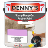 Denny's Waterpoof Paint For Stamp Out Damp Colour- Line Violet - Damp-Block Mould-Safe Breathable