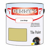 Denny's Tile Paint For Bathroom Tile Colour- Linen Beige - Moistureproof Easy-Clean Makeover