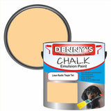 Denny's Chalk Paint For Furniture Colour- Linen Rustic Taupe Tan - Matte Scuffproof Refresh