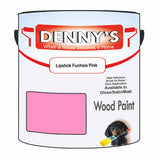 Denny's Wood Paint For Decking Colour- Lipstick Fuchsia Pink - Anti-Slip Weatherproof Durable