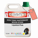 Denny's Stain Paint For Fences Colour- Lipstick Pink - Weatherproof Uv-Safe Protect