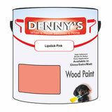 Denny's Wood Paint For Decking Colour- Lipstick Pink - Anti-Slip Weatherproof Durable