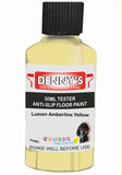 Denny's Floor Paint For Grip Coating Colour- Lumen Amberline Yellow - Anti-Slip Hardwearing Safe