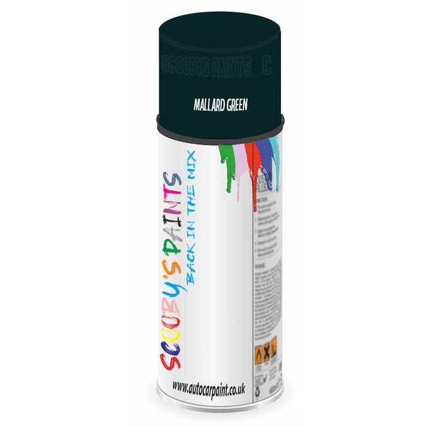 Mixed Paint For Mg Mgb Mallard Green Aerosol Spray A2