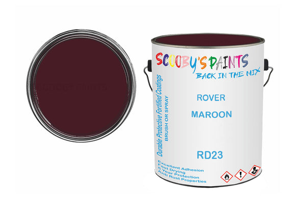 Mixed Paint For Triumph Stag, Maroon, Code: Rd23, Red