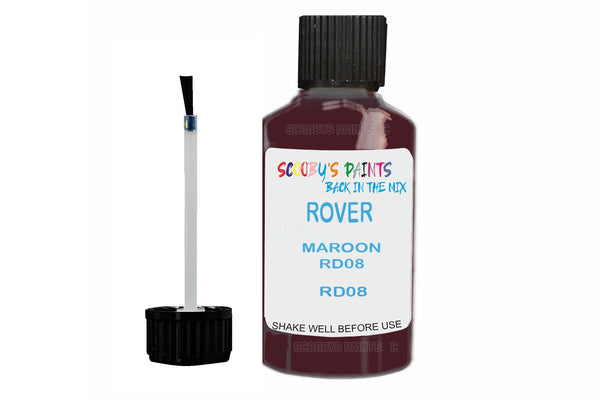 Mixed Paint For Rover A60 Cambridge, Maroon Rd08, Touch Up, Rd08