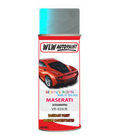 Maserati Acquamarina Aerosol Spray Paint Code Vr-929/B Basecoat Spray Paint