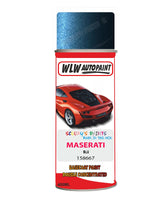 Maserati Blu Aerosol Spray Paint Code 158667 Basecoat Spray Paint