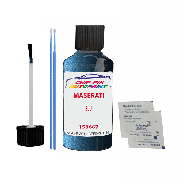 Maserati All Models Blu Touch Up Paint Code 158667