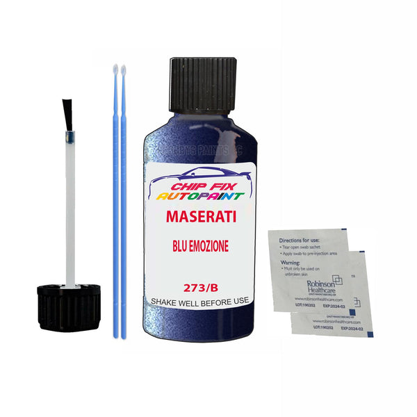 Maserati All Models Blu Emozione Touch Up Paint Code 273/B