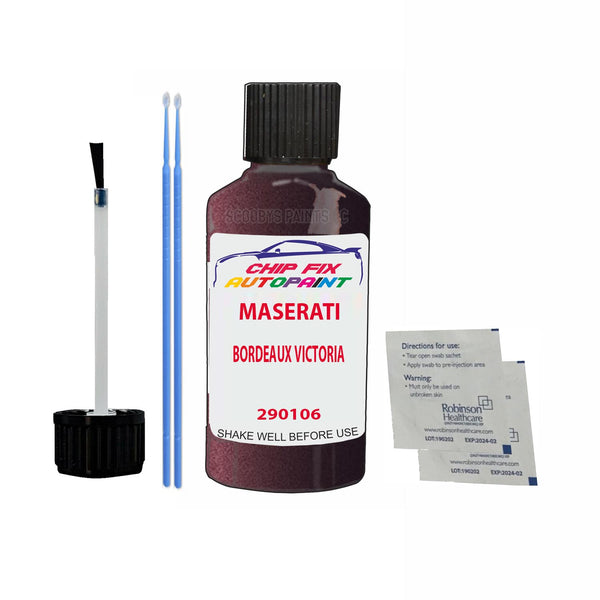 Maserati All Models Bordeaux Victoria Touch Up Paint Code 290106